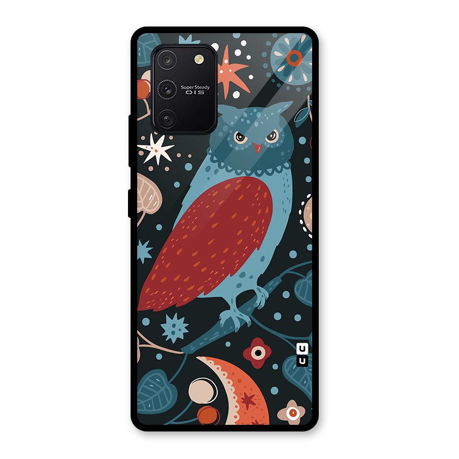 Nordic Arts Owl Glass Back Case for Galaxy S10 Lite
