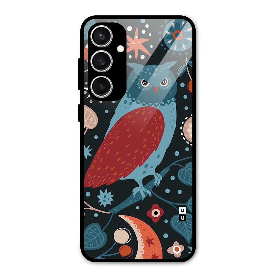 Nordic Arts Owl Glass Back Case for Galaxy S23 FE