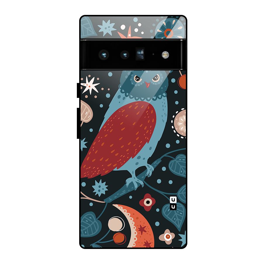 Nordic Arts Owl Glass Back Case for Google Pixel 6 Pro