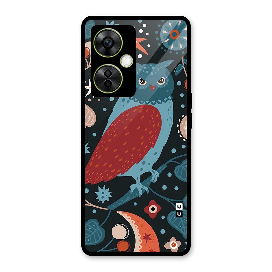 Nordic Arts Owl Glass Back Case for OnePlus Nord CE 3 Lite