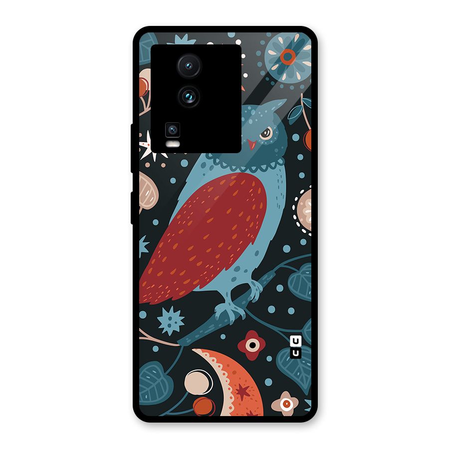 Nordic Arts Owl Glass Back Case for Vivo iQOO Neo 7 Pro