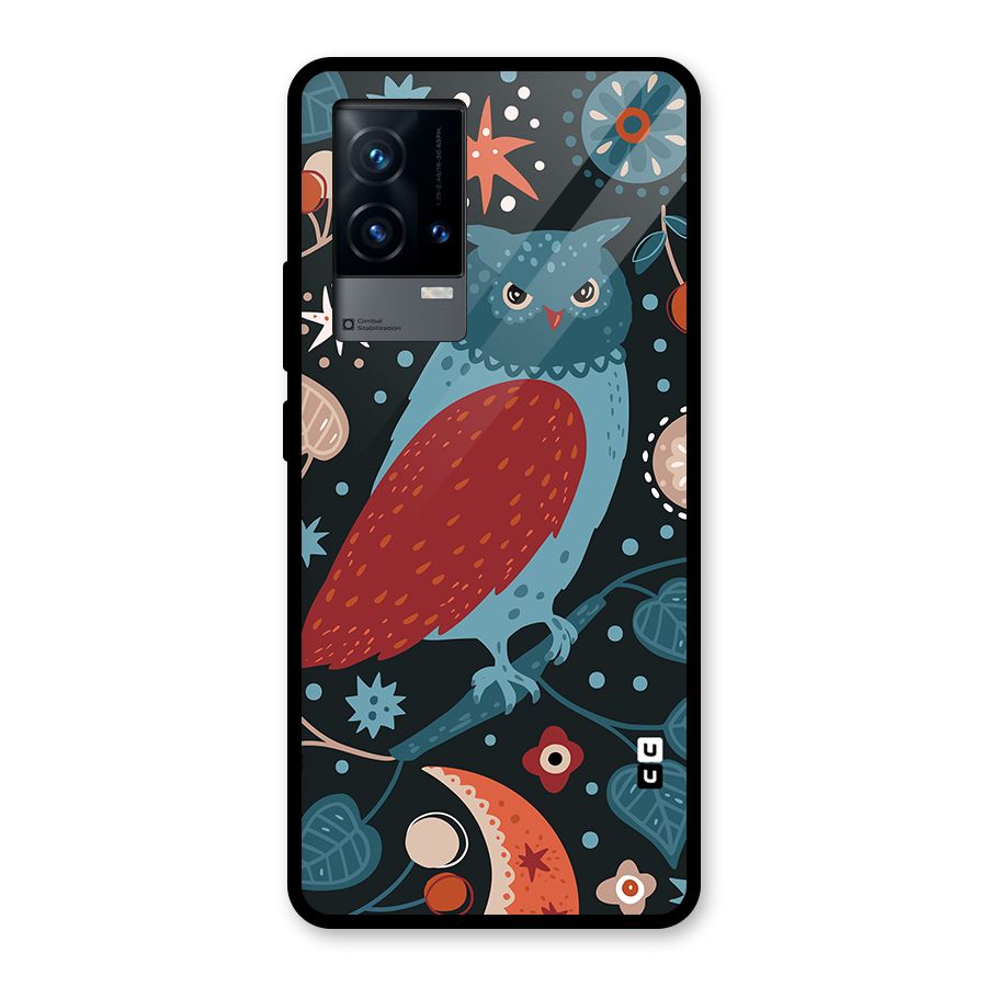 Nordic Arts Owl Glass Back Case for iQOO 9 5G