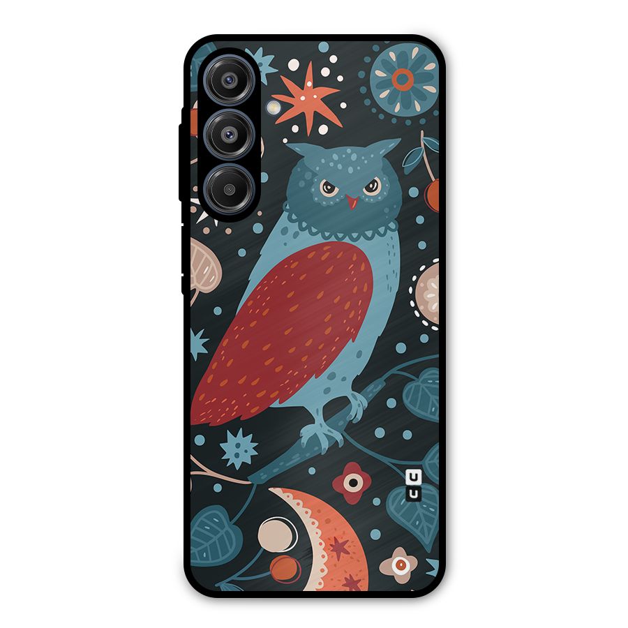 Nordic Arts Owl Metal Back Case for Galaxy A16 5G