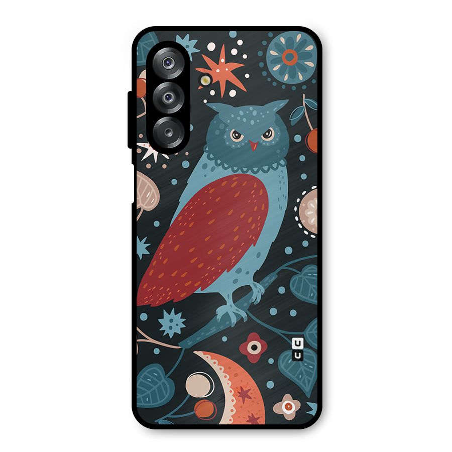 Nordic Arts Owl Metal Back Case for Galaxy A26