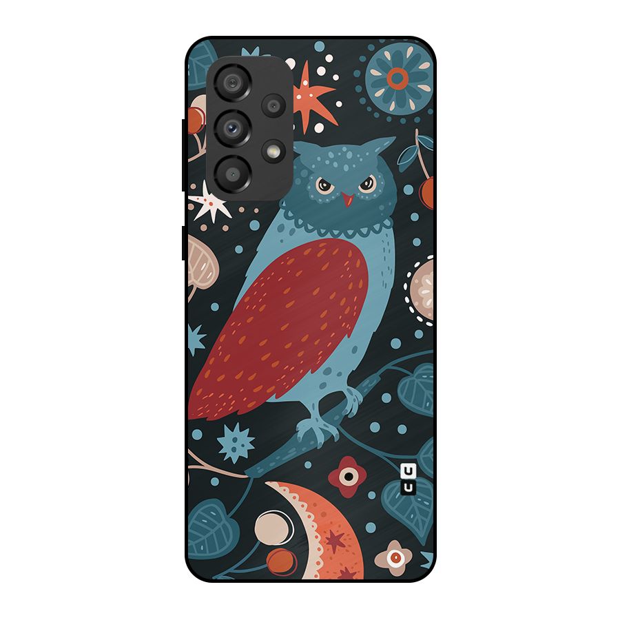Nordic Arts Owl Metal Back Case for Galaxy A33 5G