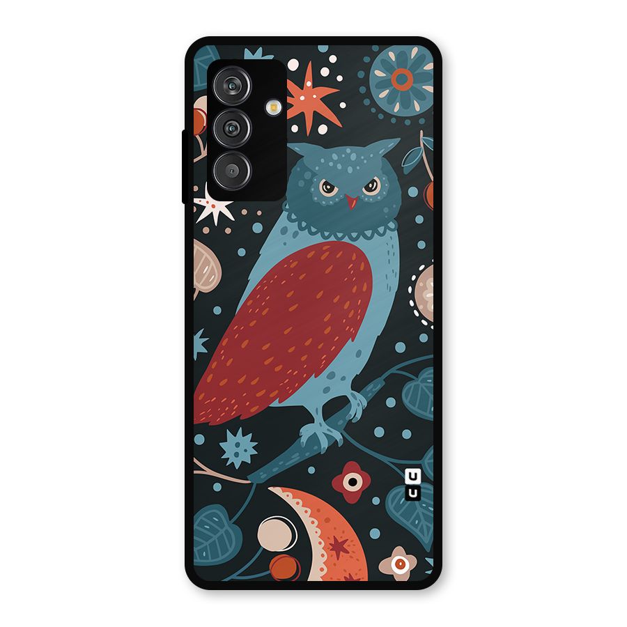Nordic Arts Owl Metal Back Case for Galaxy F13