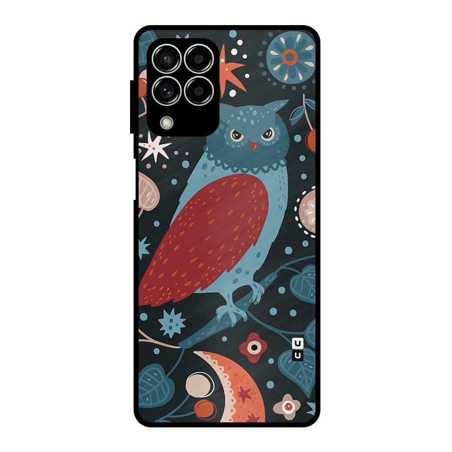 Nordic Arts Owl Metal Back Case for Galaxy M33