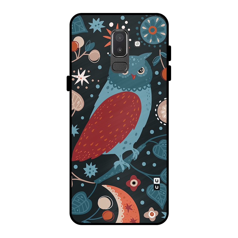 Nordic Arts Owl Metal Back Case for Galaxy On8 (2018)