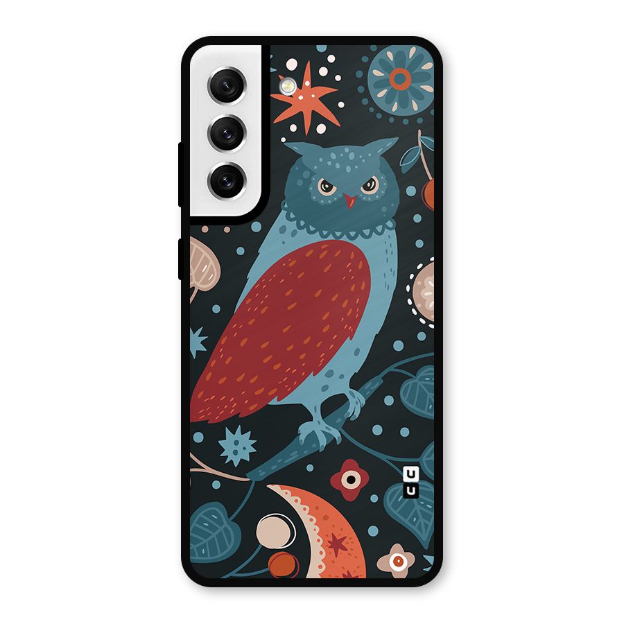 Nordic Arts Owl Metal Back Case for Galaxy S21 FE 5G