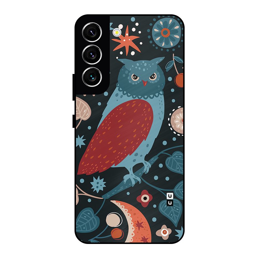 Nordic Arts Owl Metal Back Case for Galaxy S22 5G