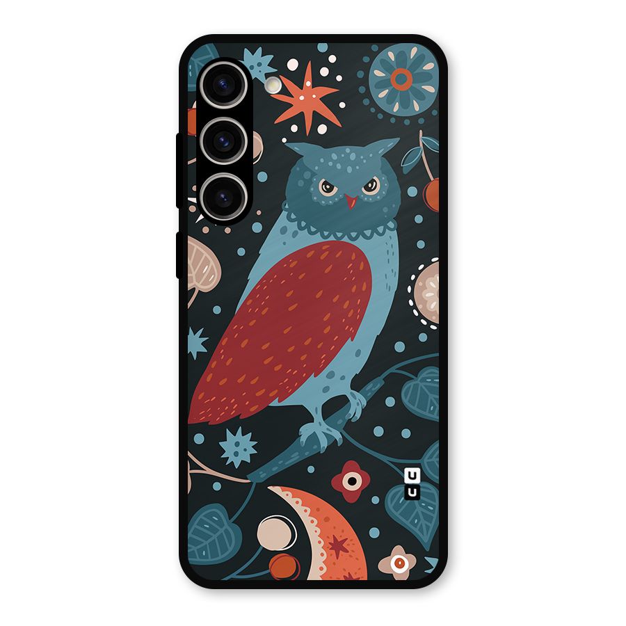 Nordic Arts Owl Metal Back Case for Galaxy S23 Plus