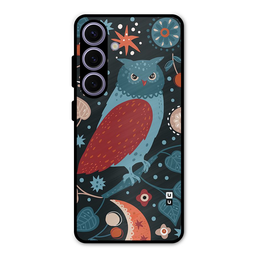 Nordic Arts Owl Metal Back Case for Galaxy S24