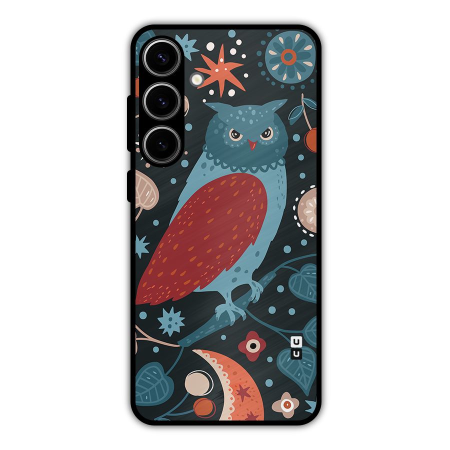 Nordic Arts Owl Metal Back Case for Galaxy S24 Plus