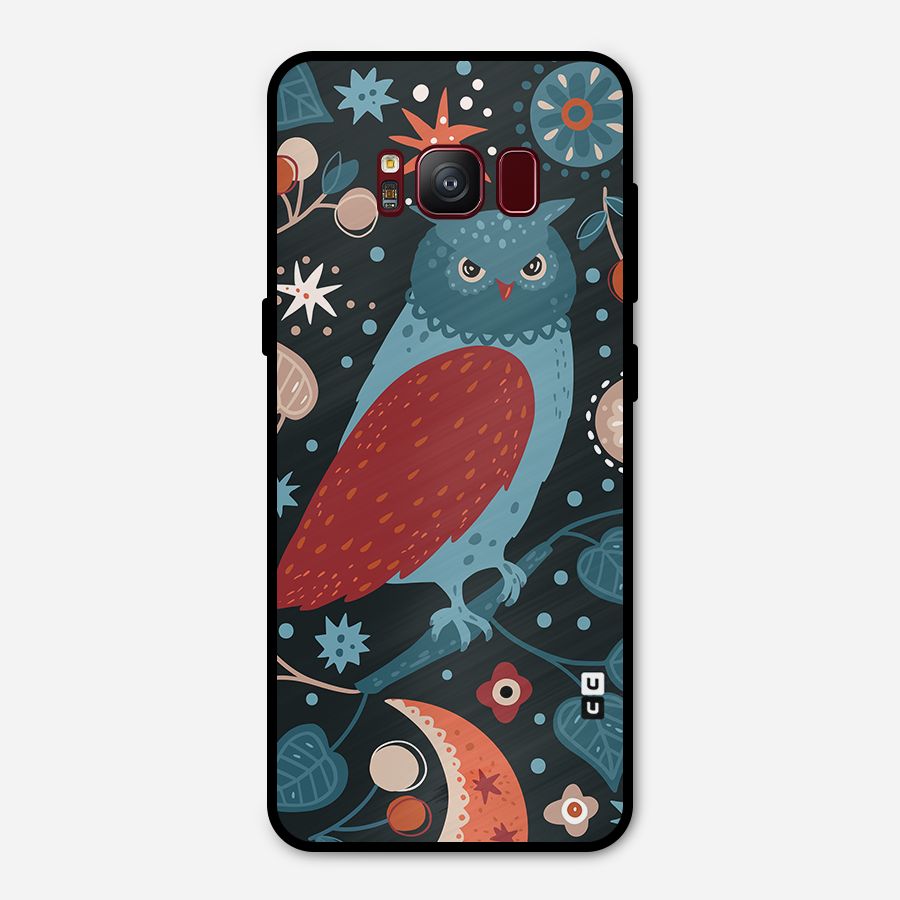 Nordic Arts Owl Metal Back Case for Galaxy S8
