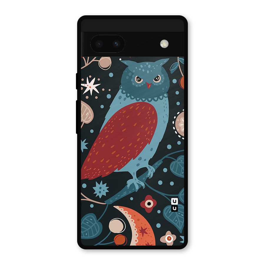 Nordic Arts Owl Metal Back Case for Google Pixel 6a