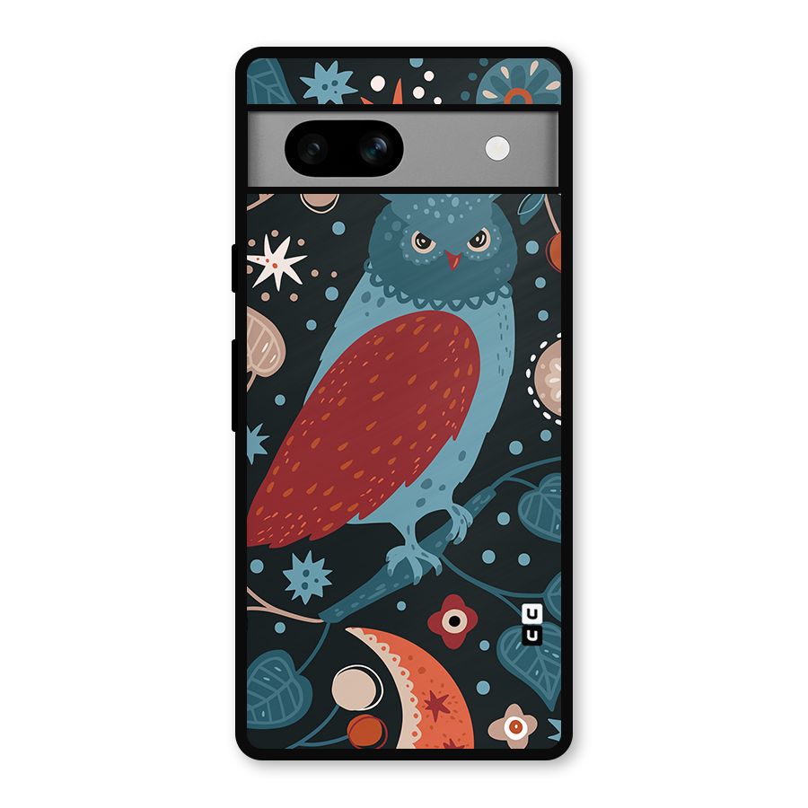 Nordic Arts Owl Metal Back Case for Google Pixel 7a