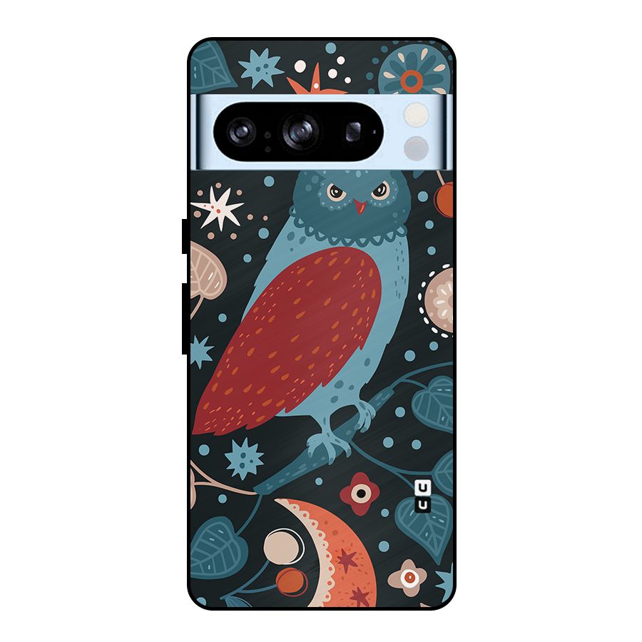 Nordic Arts Owl Metal Back Case for Google Pixel 8 Pro