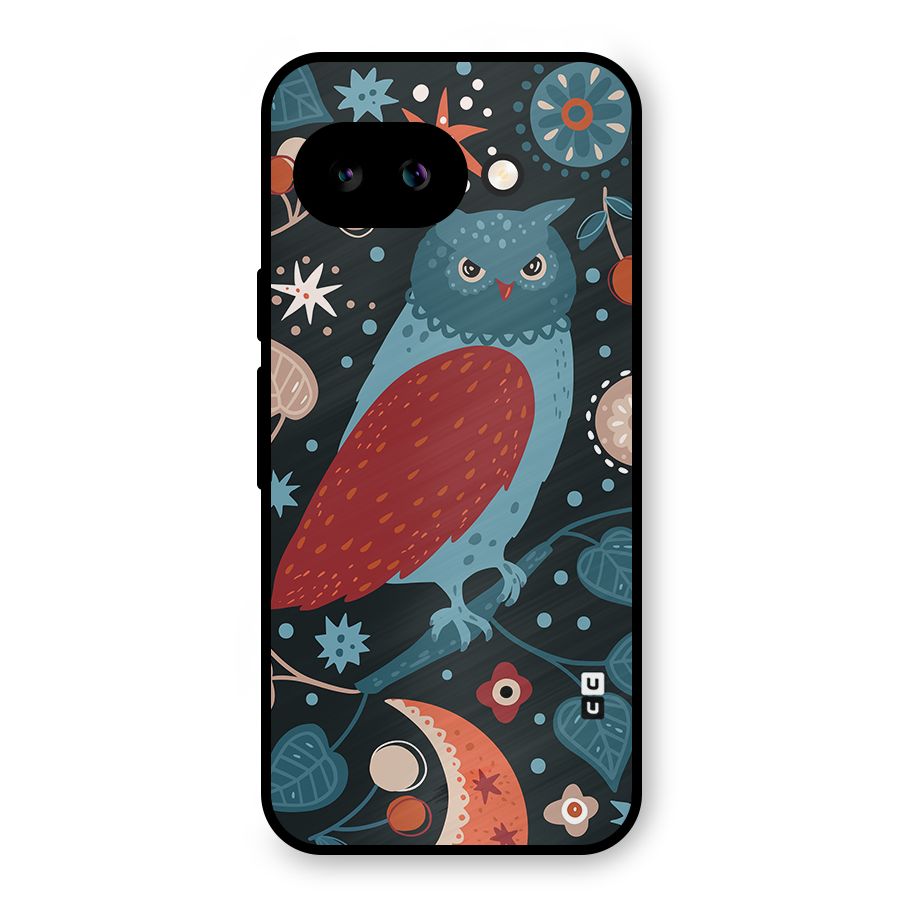 Nordic Arts Owl Metal Back Case for Google Pixel 9a