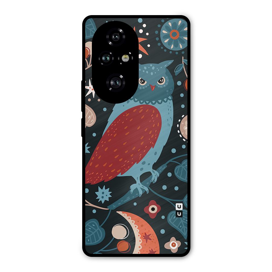 Nordic Arts Owl Metal Back Case for Honor 200 Pro