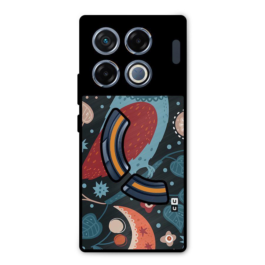 Nordic Arts Owl Metal Back Case for Infinix GT 20 Pro