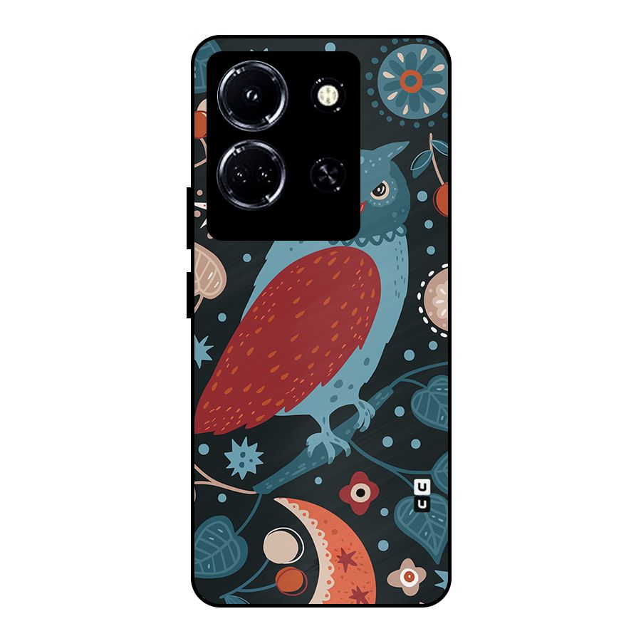 Nordic Arts Owl Metal Back Case for Infinix Note 30 5G