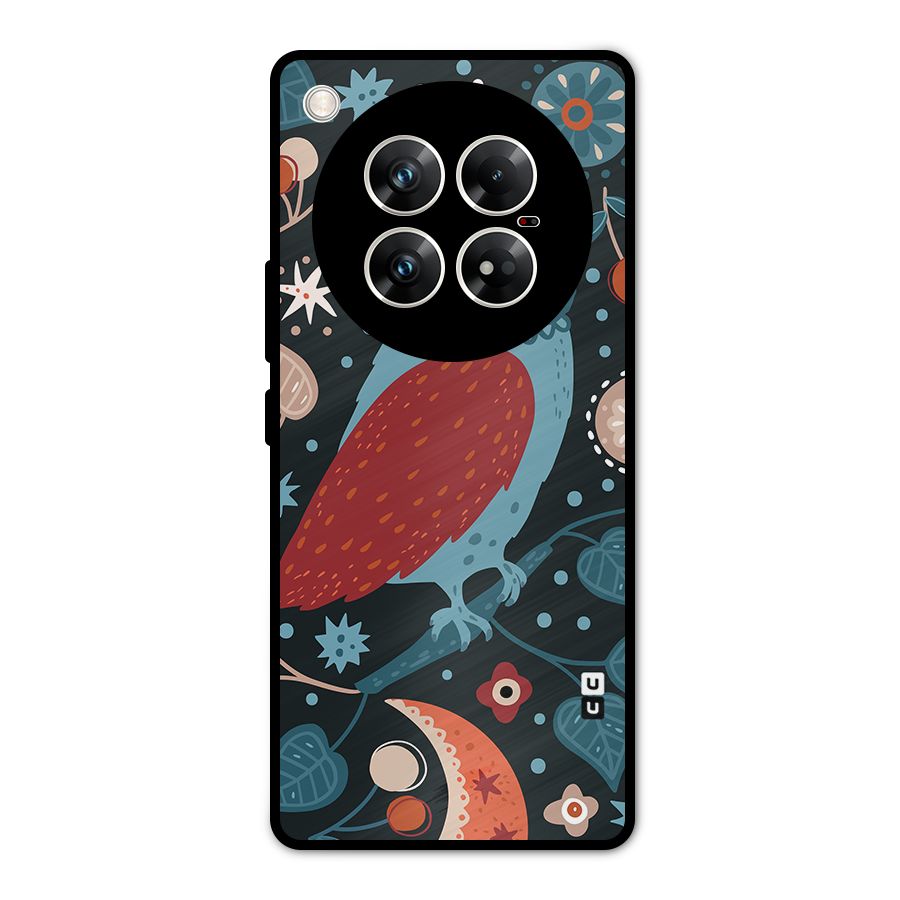 Nordic Arts Owl Metal Back Case for Infinix Zero 40 5G