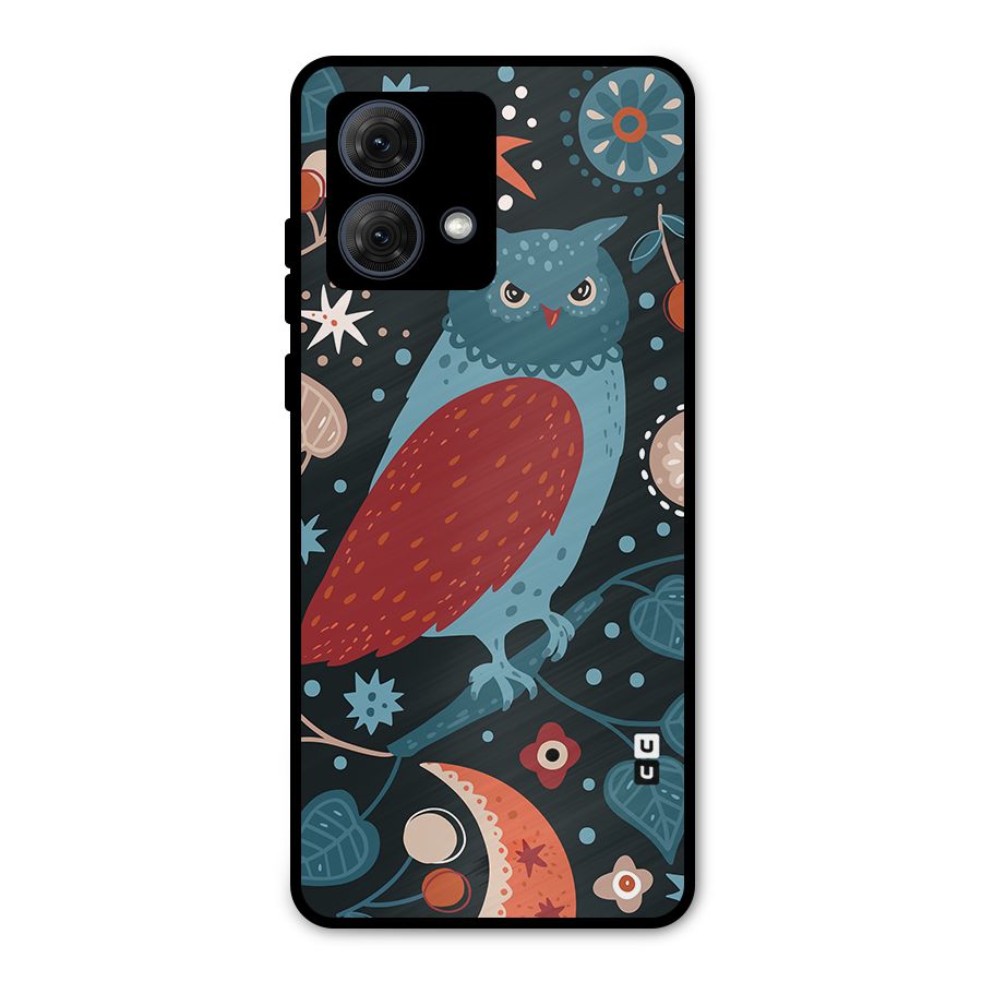 Nordic Arts Owl Metal Back Case for Moto G84