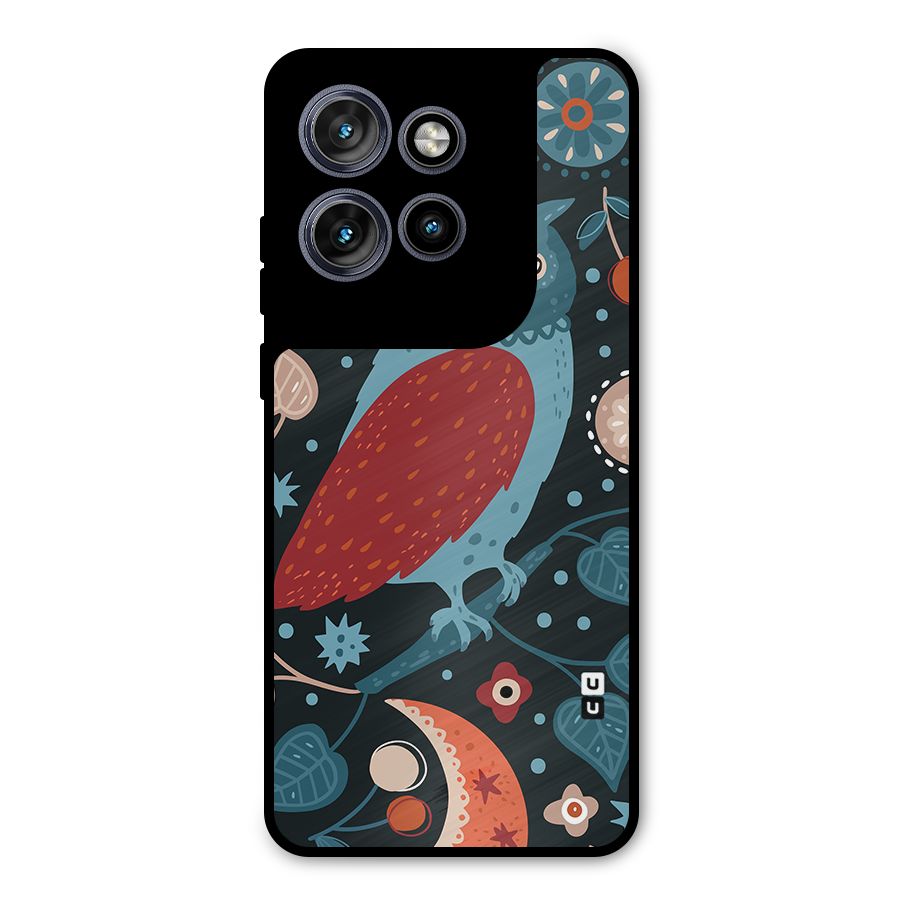 Nordic Arts Owl Metal Back Case for Motorola Edge 50 Neo