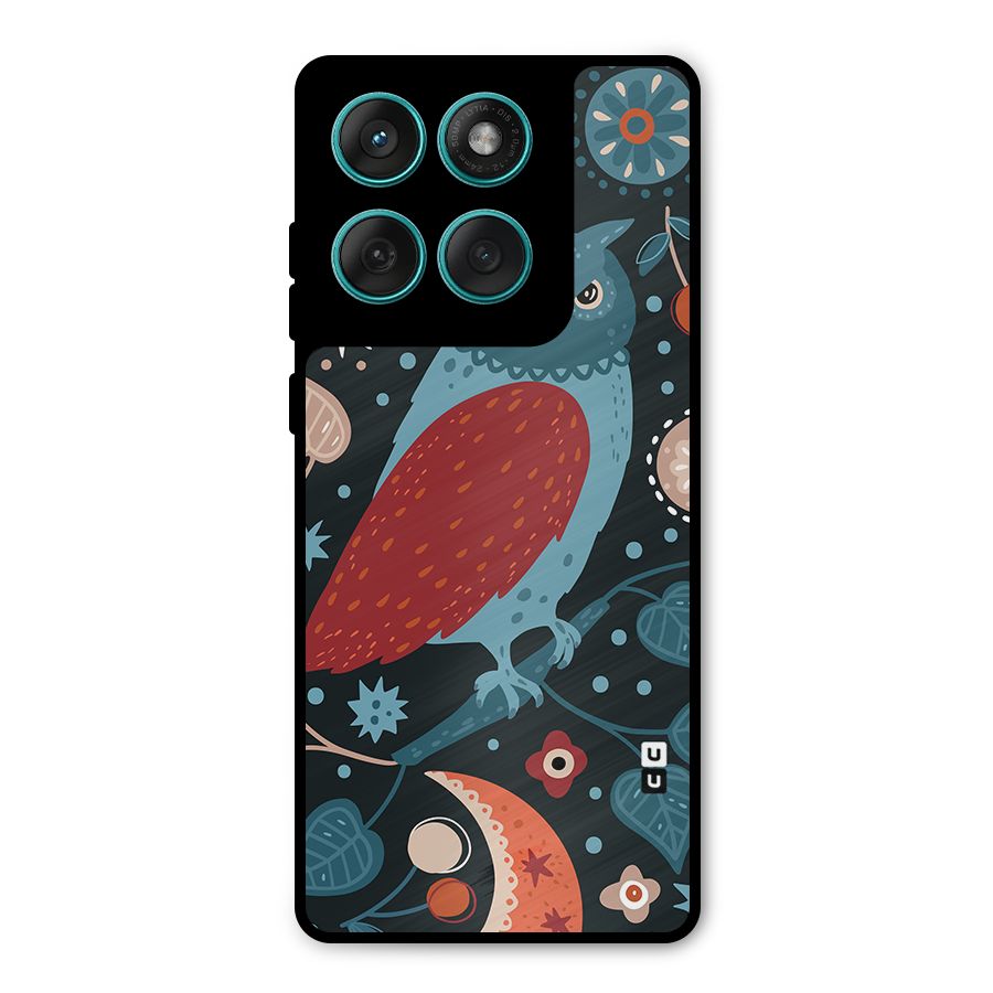 Nordic Arts Owl Metal Back Case for Motorola Edge 60