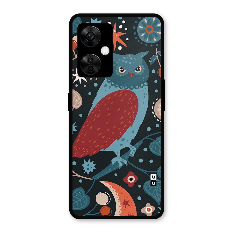 Nordic Arts Owl Metal Back Case for OnePlus Nord CE 3 Lite