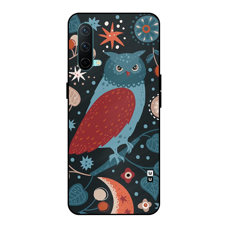Nordic Arts Owl Metal Back Case for OnePlus Nord CE 5G
