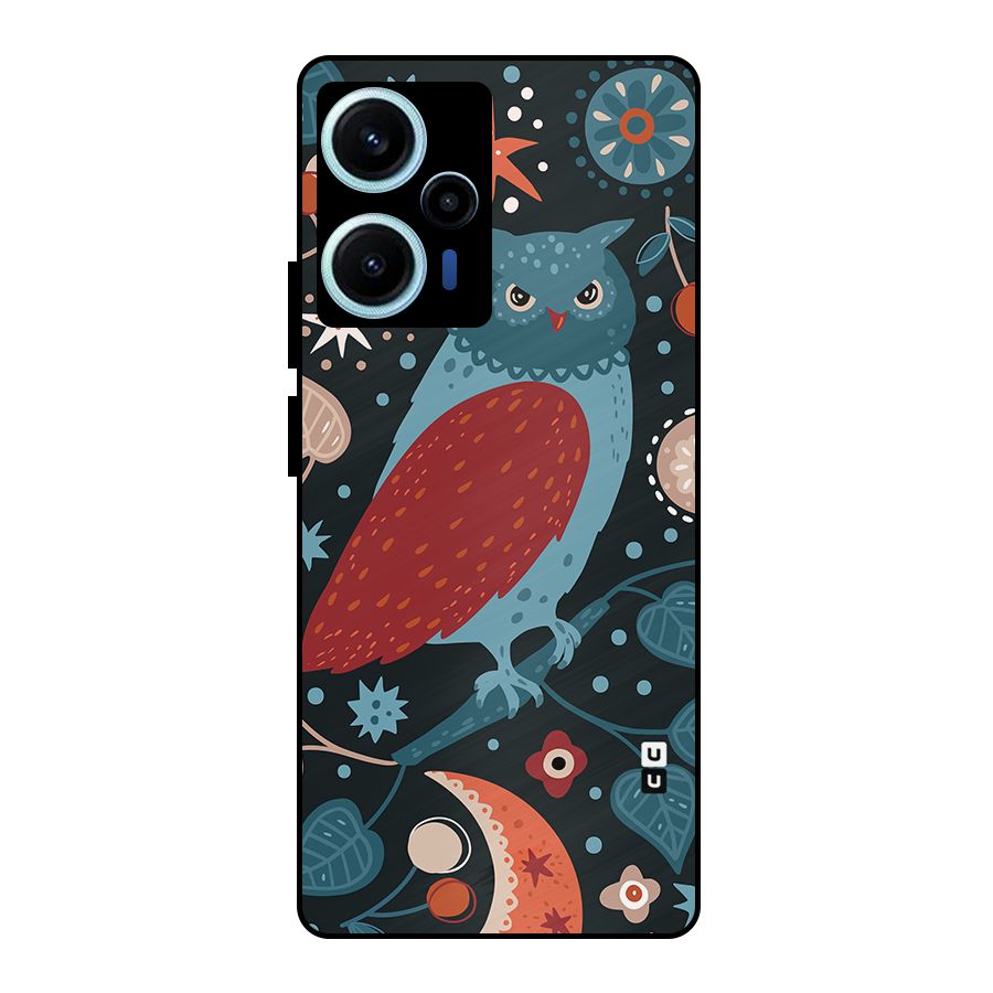 Nordic Arts Owl Metal Back Case for Poco F5
