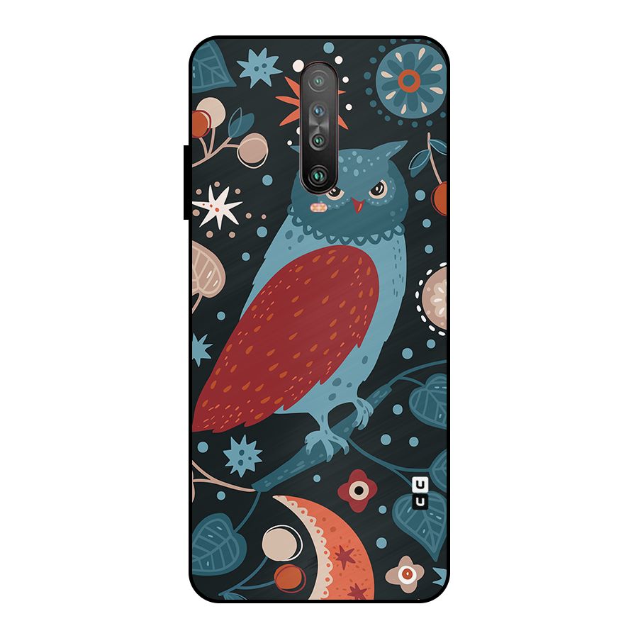 Nordic Arts Owl Metal Back Case for Poco X2