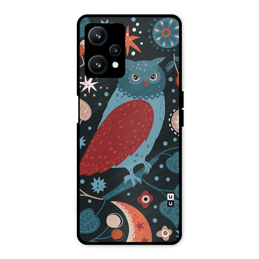 Nordic Arts Owl Metal Back Case for Realme 9 Pro 5G