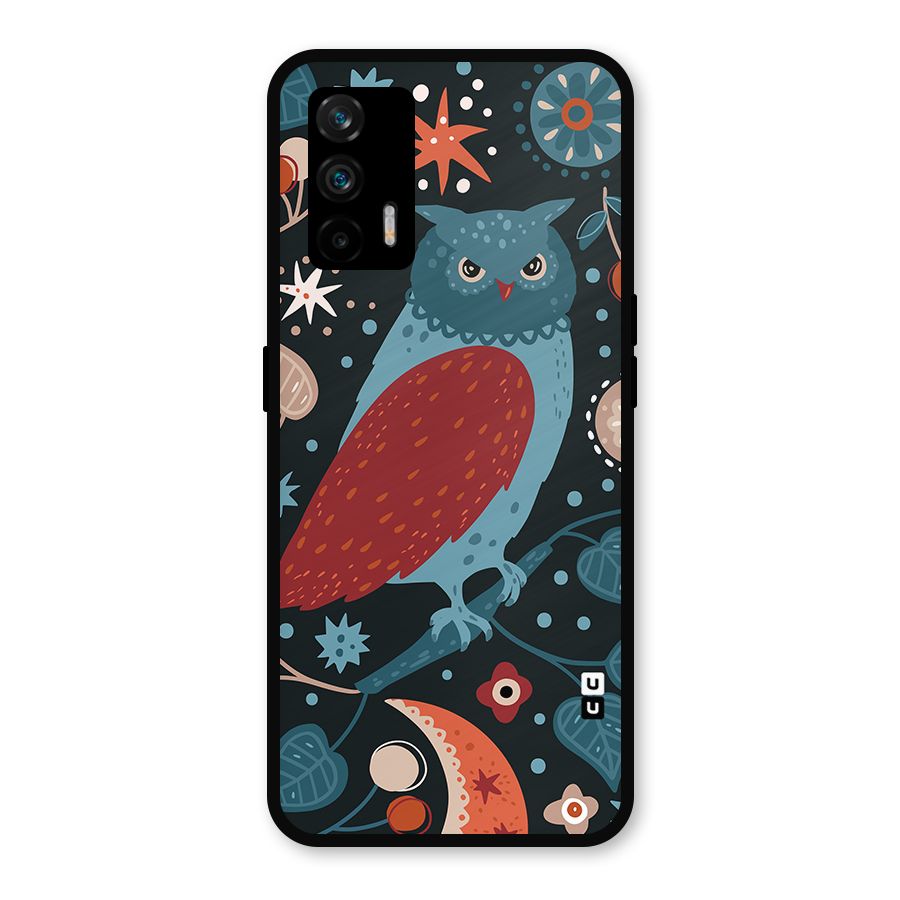 Nordic Arts Owl Metal Back Case for Realme GT 5G