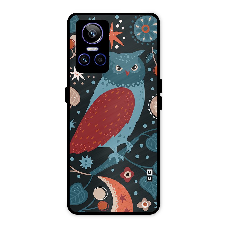 Nordic Arts Owl Metal Back Case for Realme GT Neo 3