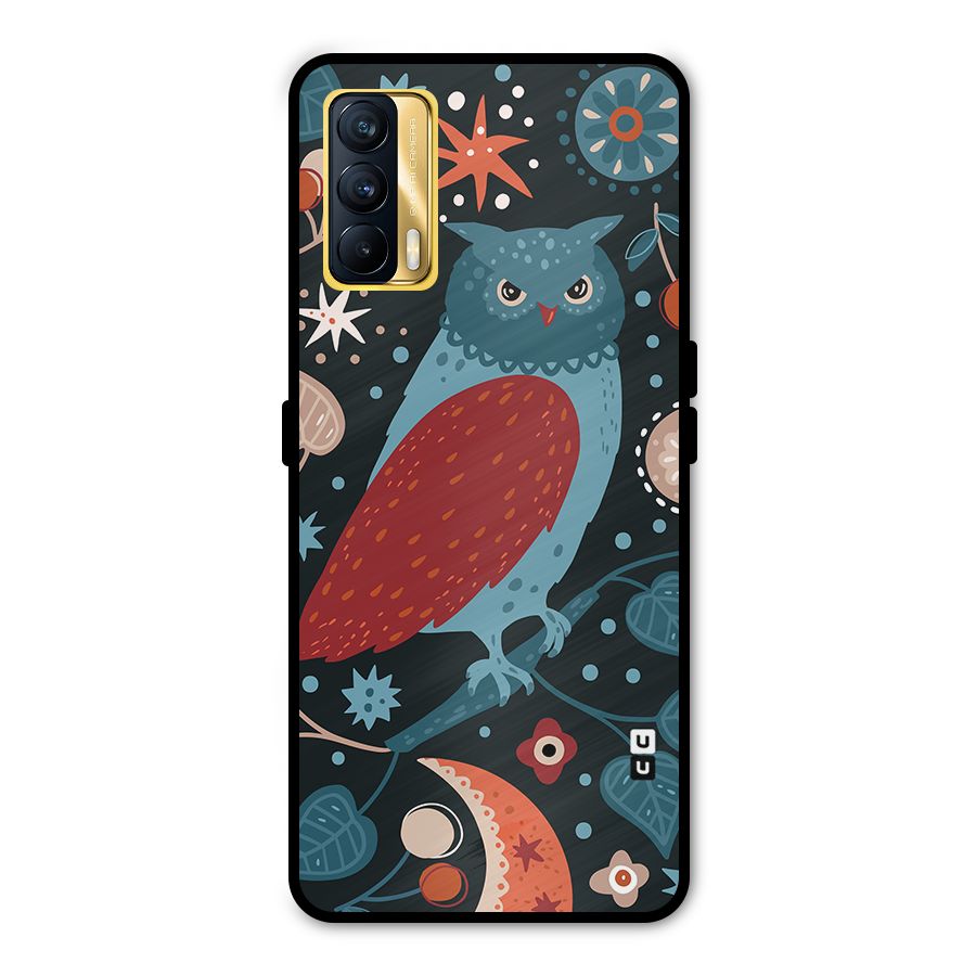 Nordic Arts Owl Metal Back Case for Realme X7