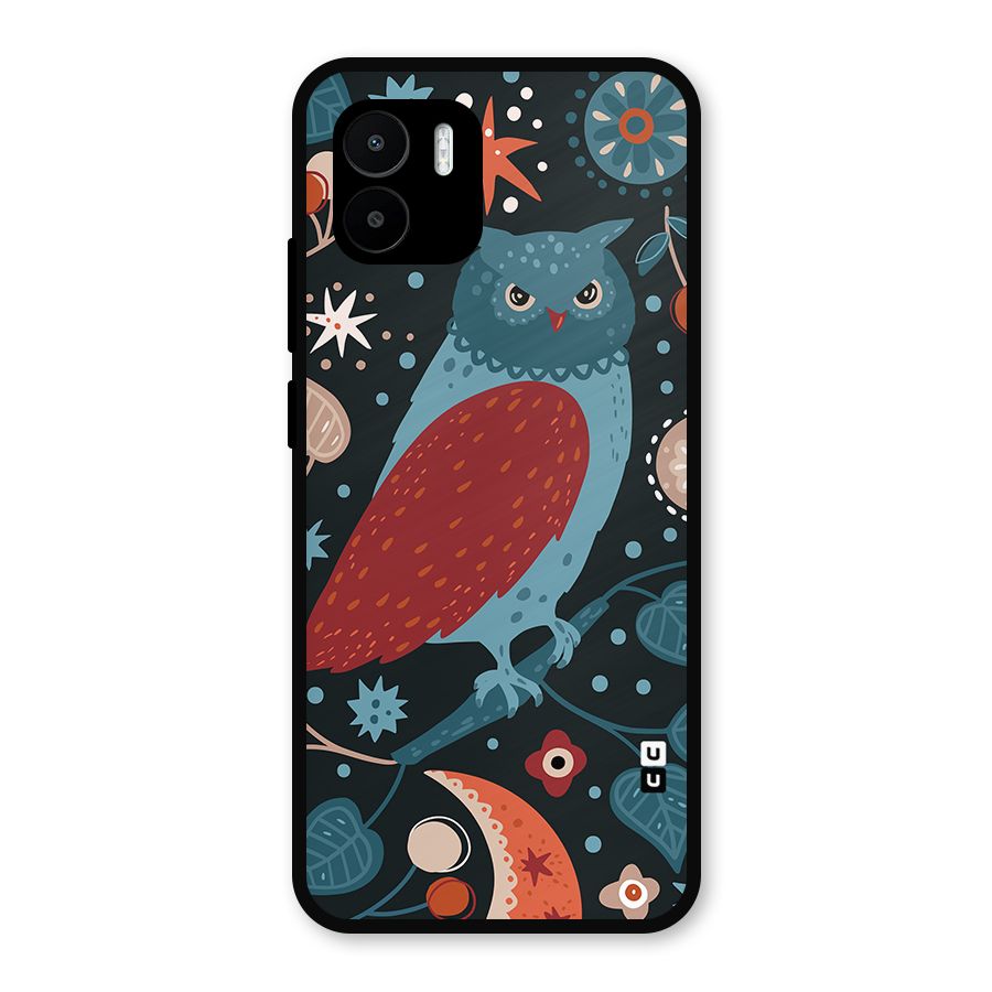 Nordic Arts Owl Metal Back Case for Redmi A2