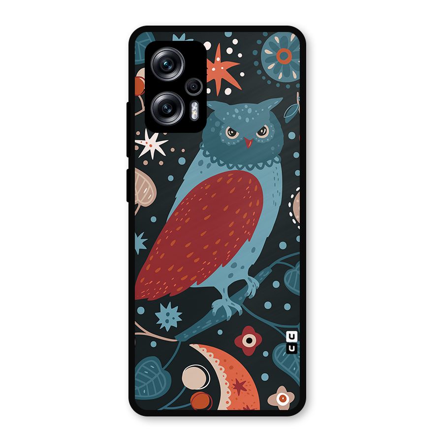 Nordic Arts Owl Metal Back Case for Redmi K50i