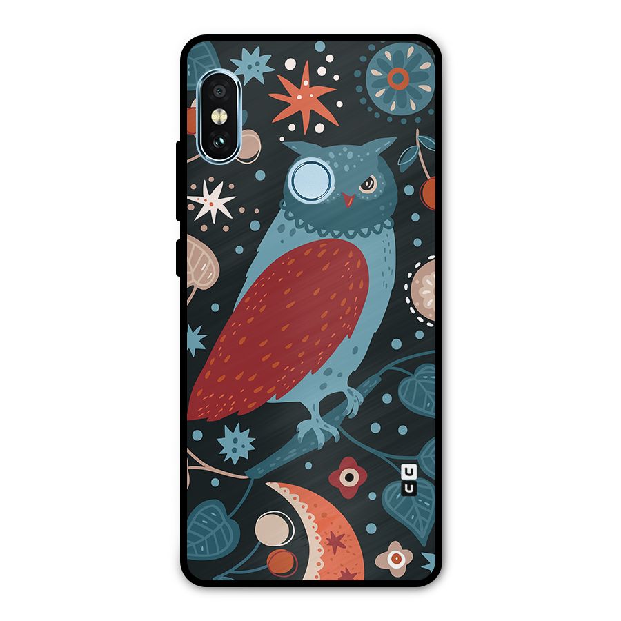 Nordic Arts Owl Metal Back Case for Redmi Note 5 Pro