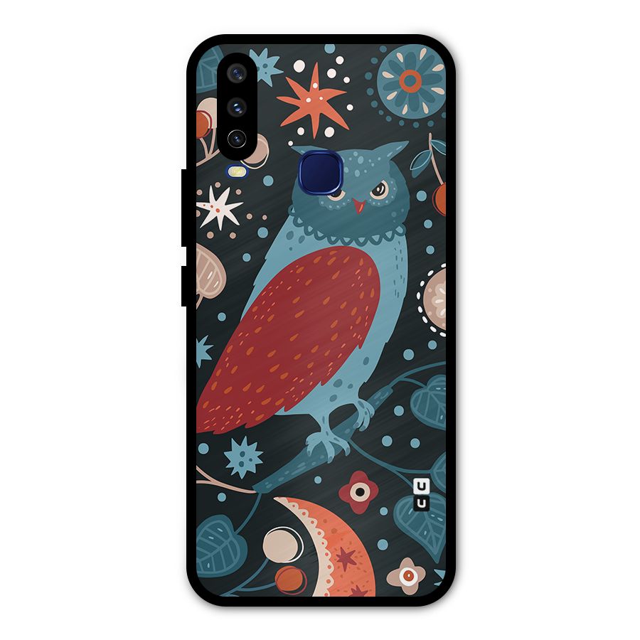 Nordic Arts Owl Metal Back Case for Vivo V17