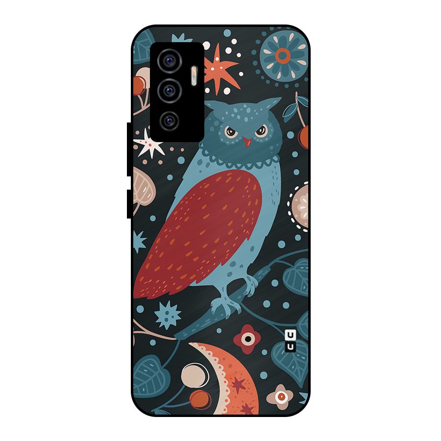 Nordic Arts Owl Metal Back Case for Vivo V23e