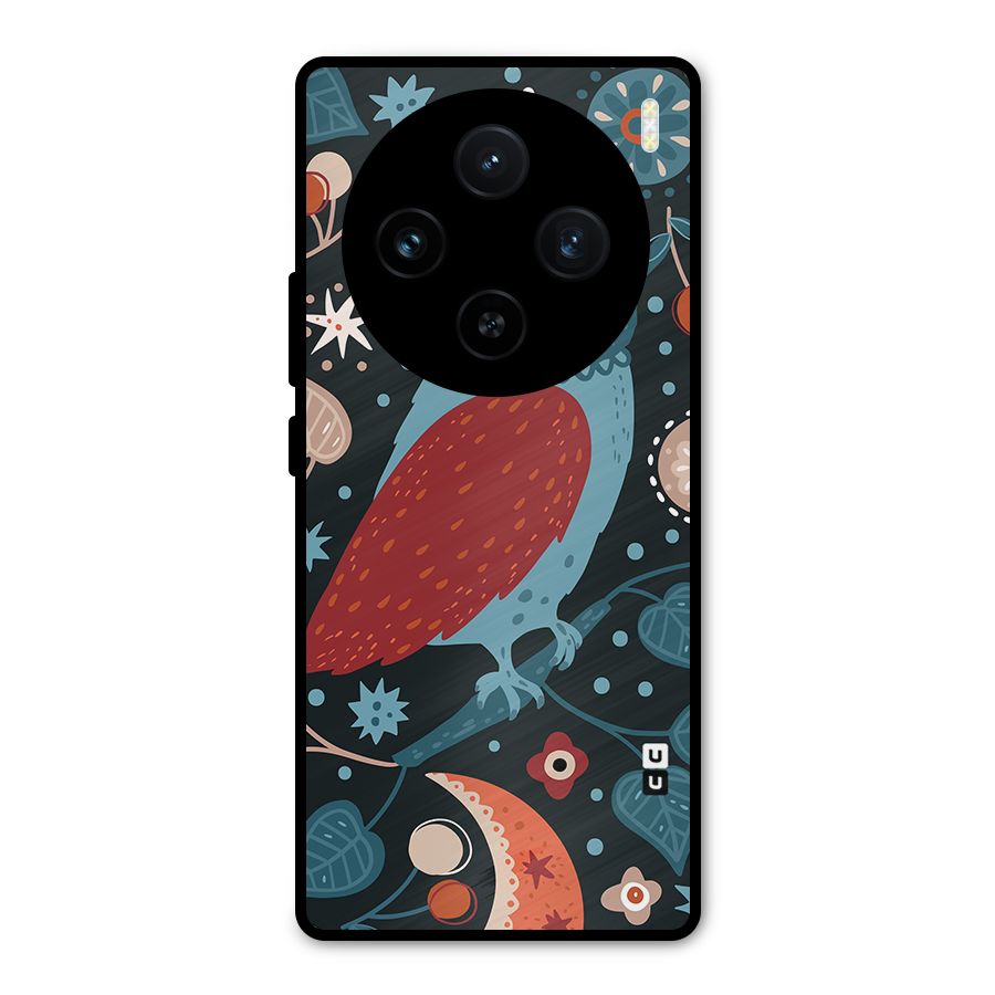 Nordic Arts Owl Metal Back Case for Vivo X100