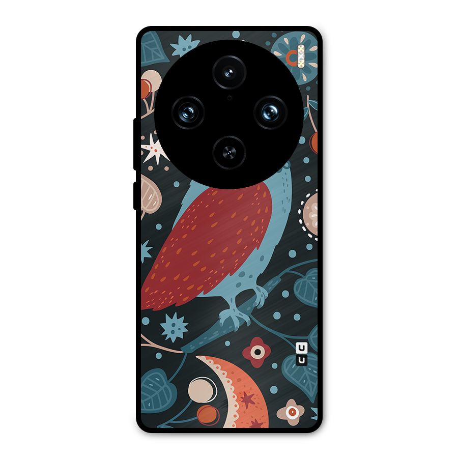 Nordic Arts Owl Metal Back Case for Vivo X100 Pro