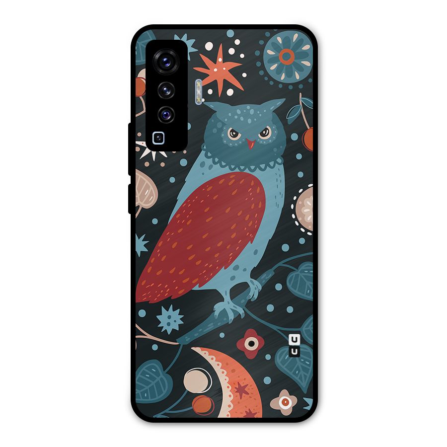 Nordic Arts Owl Metal Back Case for Vivo X50