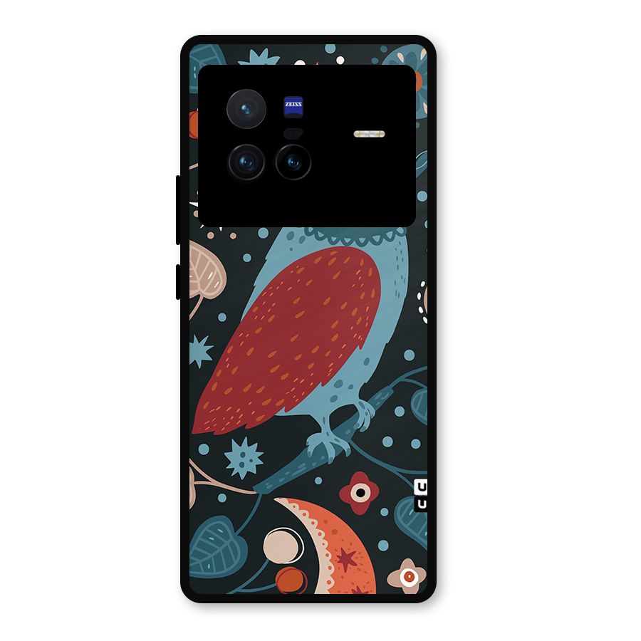 Nordic Arts Owl Metal Back Case for Vivo X80