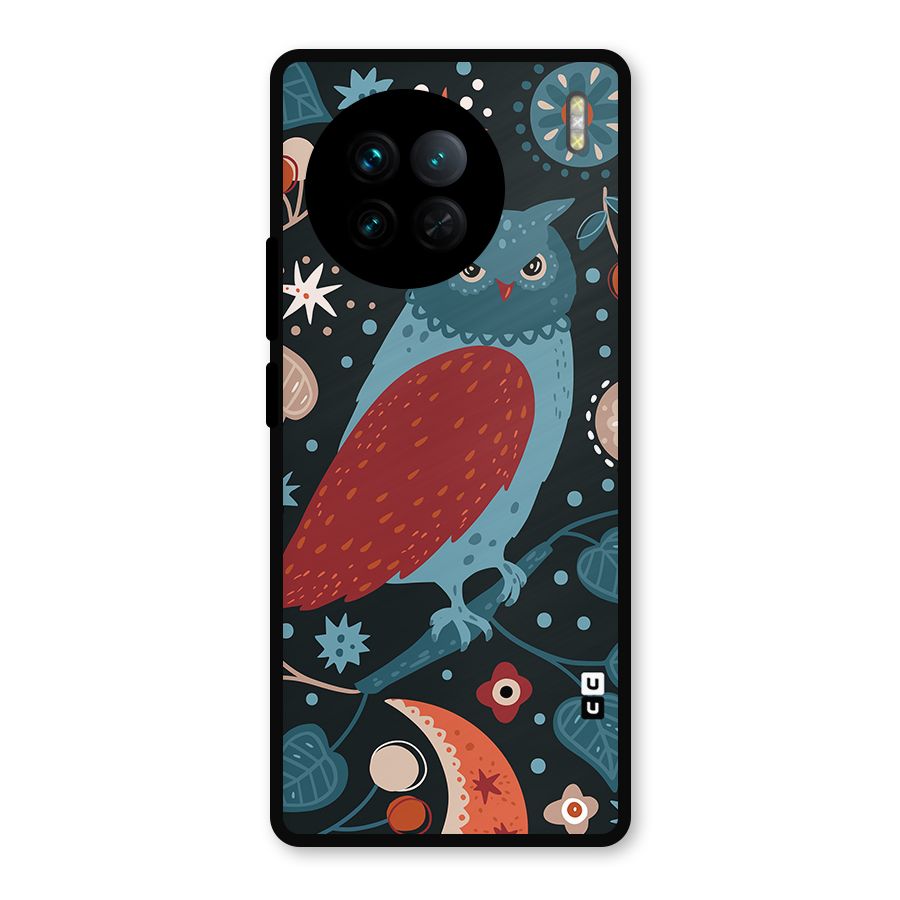 Nordic Arts Owl Metal Back Case for Vivo X90