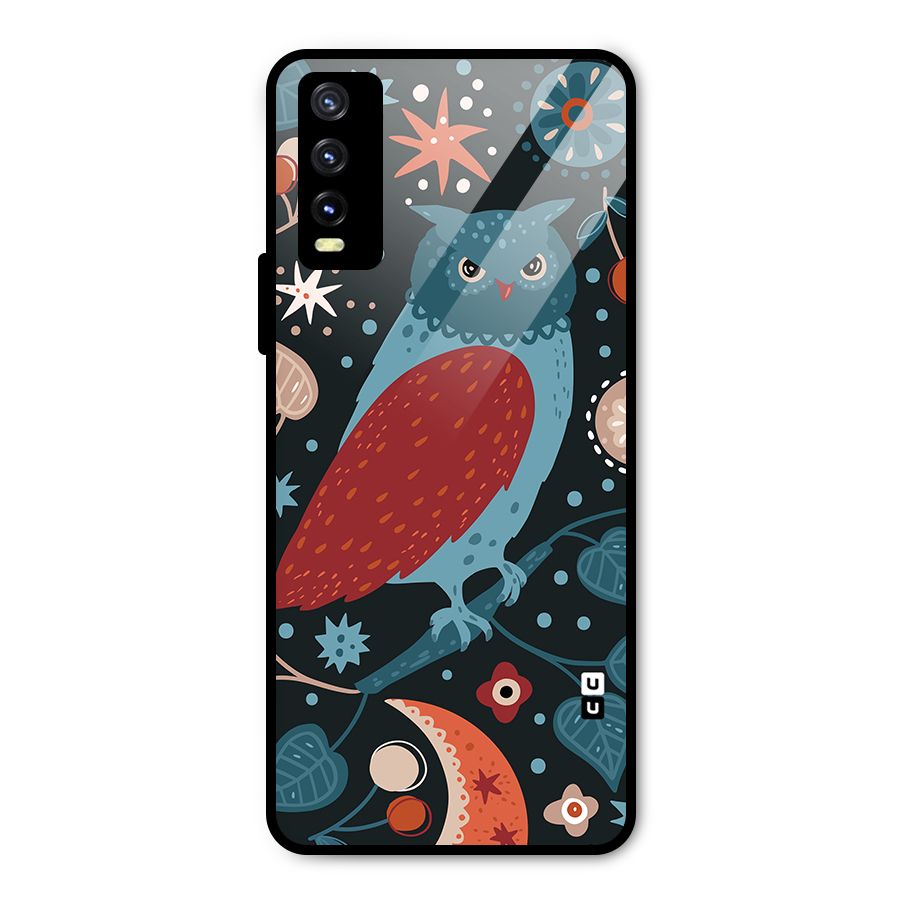 Nordic Arts Owl Metal Back Case for Vivo Y20g