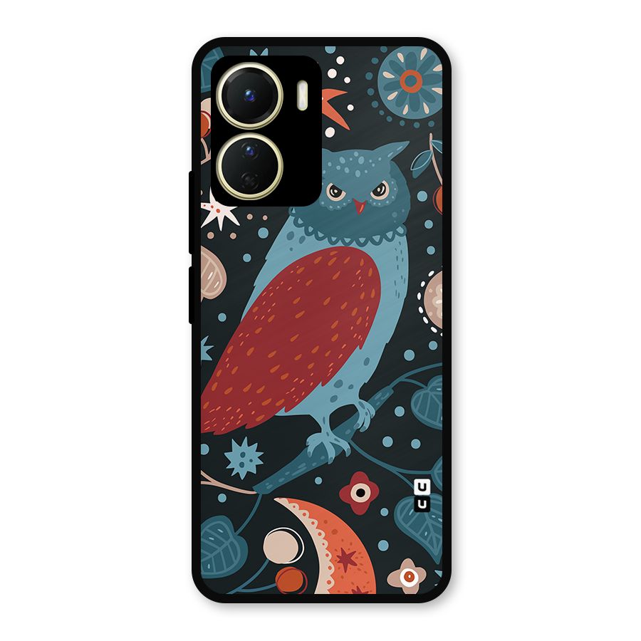 Nordic Arts Owl Metal Back Case for Vivo Y56