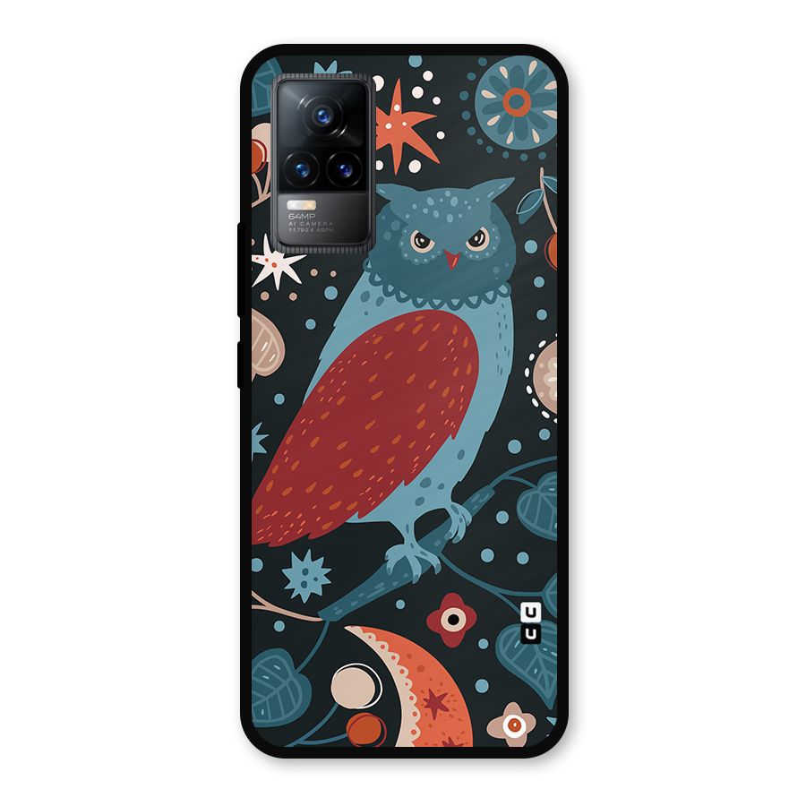 Nordic Arts Owl Metal Back Case for Vivo Y73